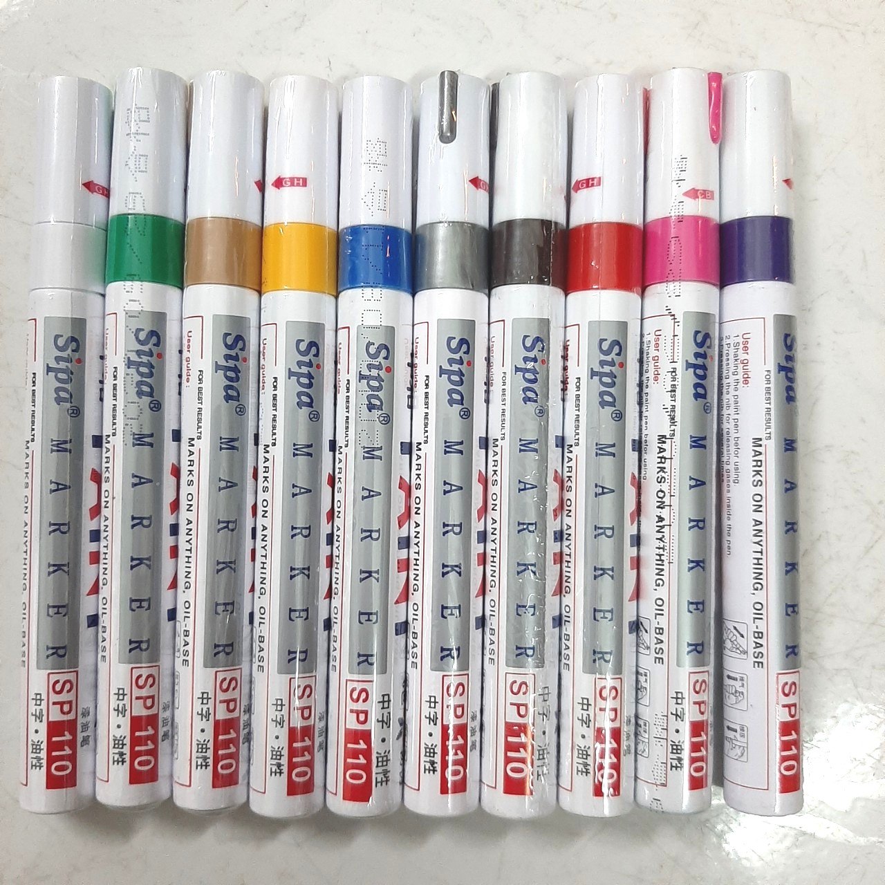 Bút sơn repaint giầy - vẽ lốp xe Sipa Paint Marker (Bút vẽ trên mọi bề mặt)
