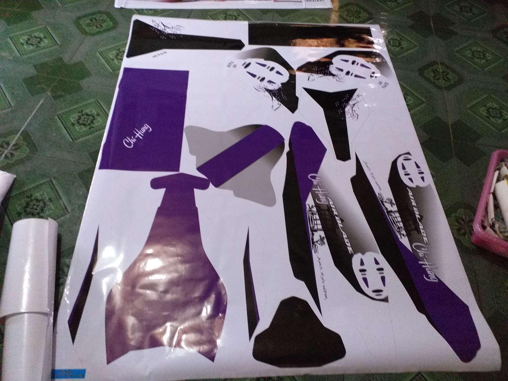 tem trùm AIR BLADE đặt in