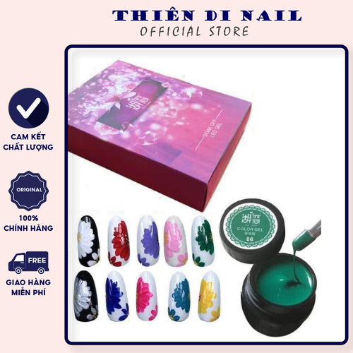 Set gel vẽ siêu đặc 12 màu