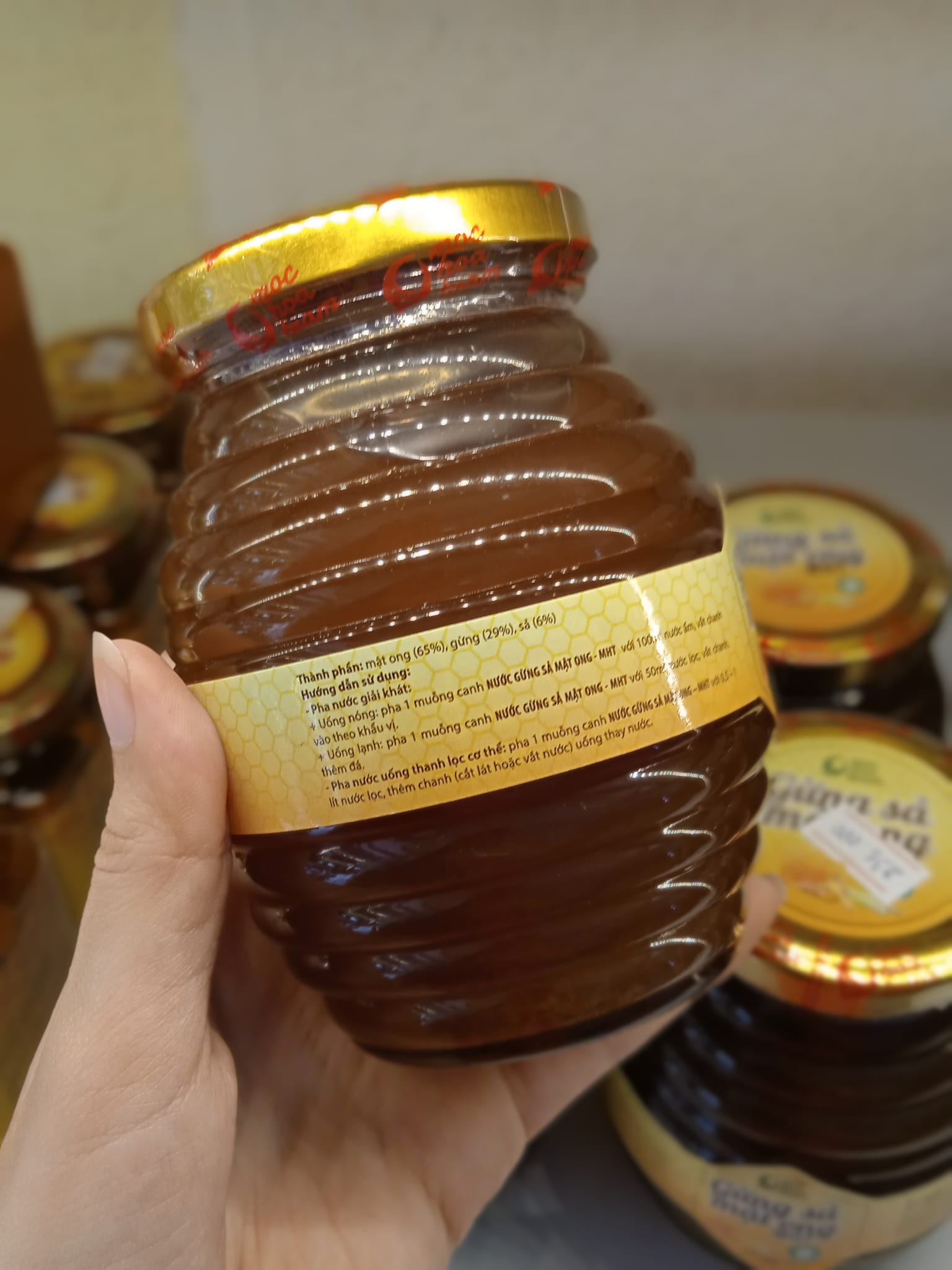 FreeShip-Gừng sả mật ong Mộc Hoa Tràm Long An 500ml