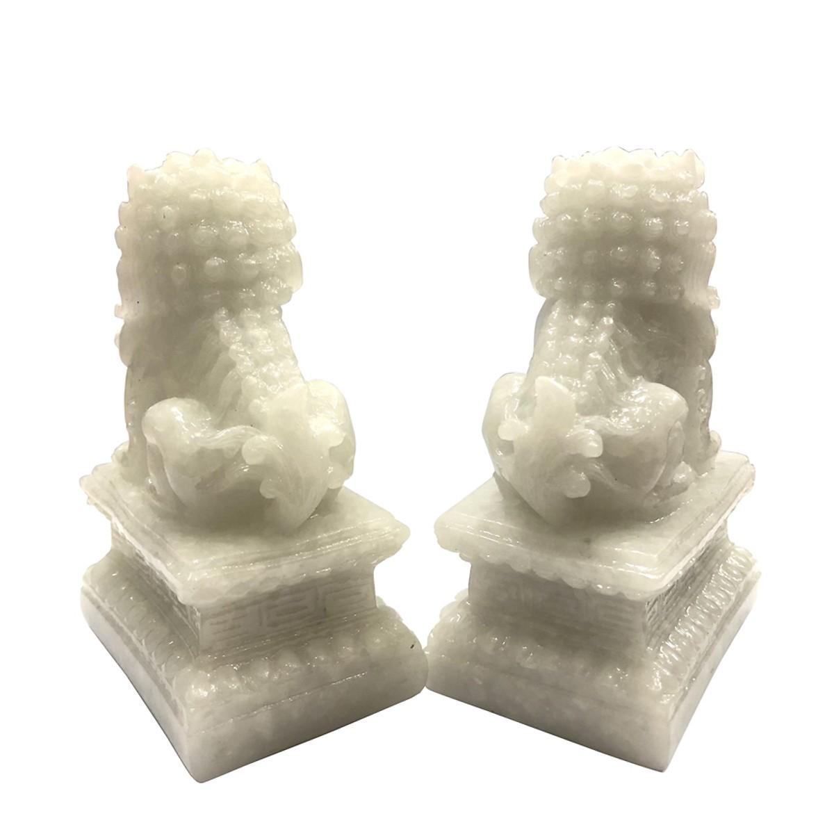 [FreeshipMAX] Cặp tượng đá trang trí kỳ lân - đá non nước