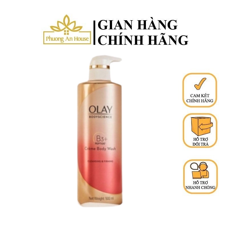 Sữa tắm trắng da olay b3 + retinol bản thái lan dung tích 500ml - phuonganhouse