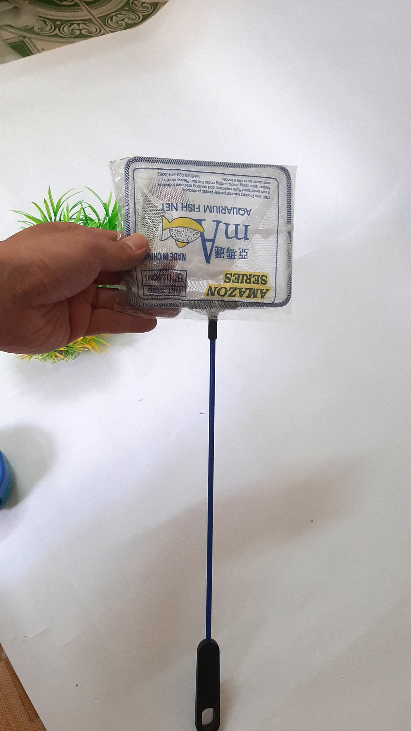 Vợt cá vuông , lưới thường cho bể cá từ 30 - 60cm