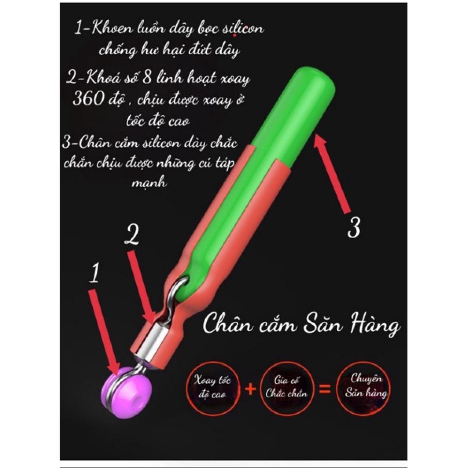 Chân cắm phao săn hàng cao cấp độ bền cao