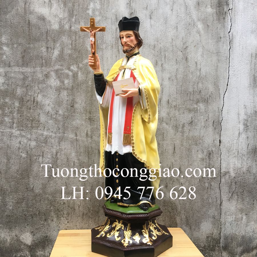 Tượng Thánh Phanxico Xavie 100cm composite