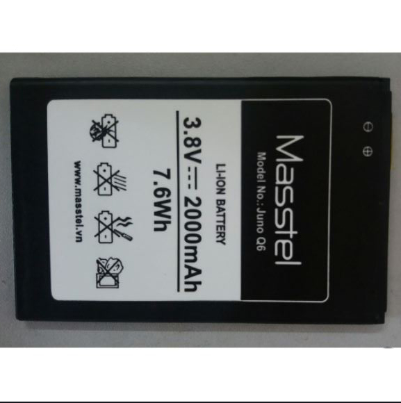 PIN MASSTEL JUNO Q6 ( LOẠI 1 BẢO HÀNH 6 THÁNG )
