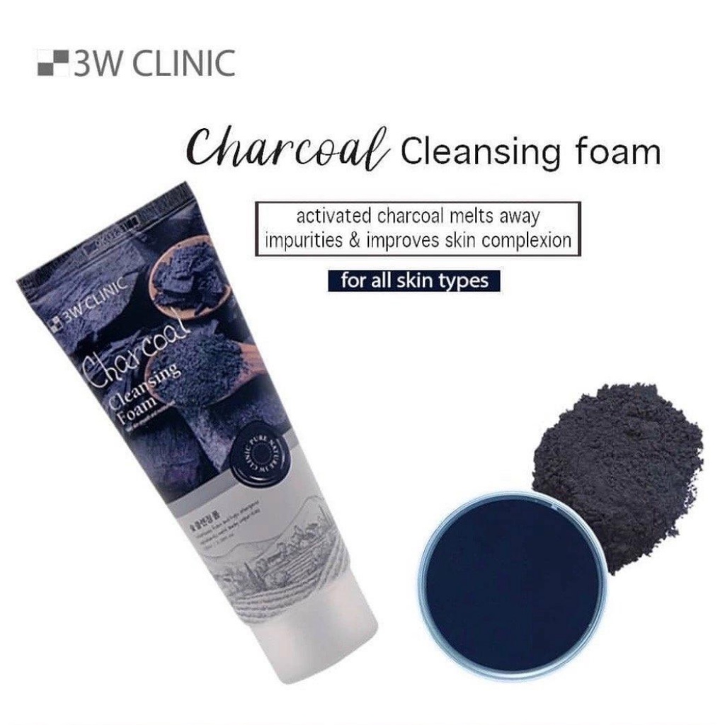 Sữa Rửa Mặt 3W Clinic Than hoạt tính