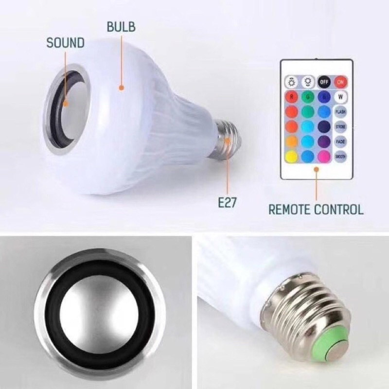 Bóng đèn LED độc đáo kiêm loa nghe nhạc bluetooth