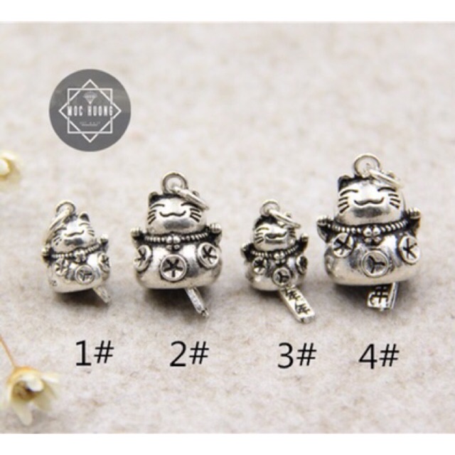 [S925] Charm mèo thần tài - MH271