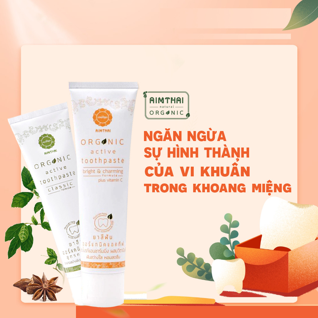 Aimthai organic toothpaste-herbal toothpaste from Thailand