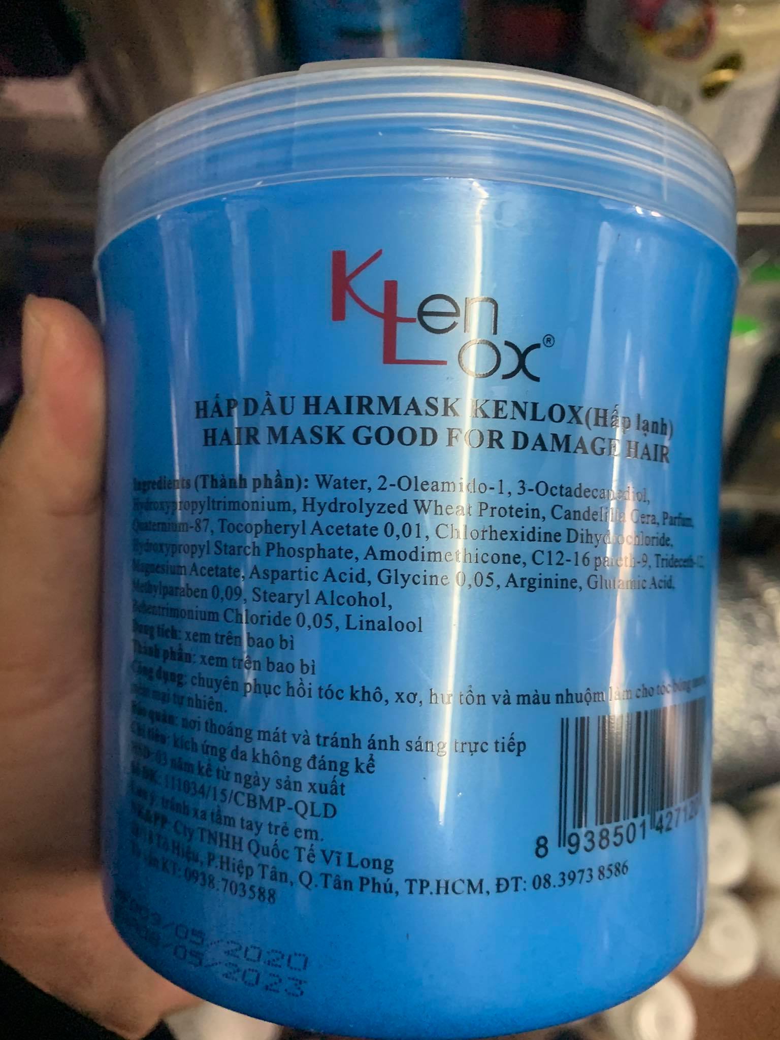 Kem hấp dầu mềm mượt Kenlox 1000ml