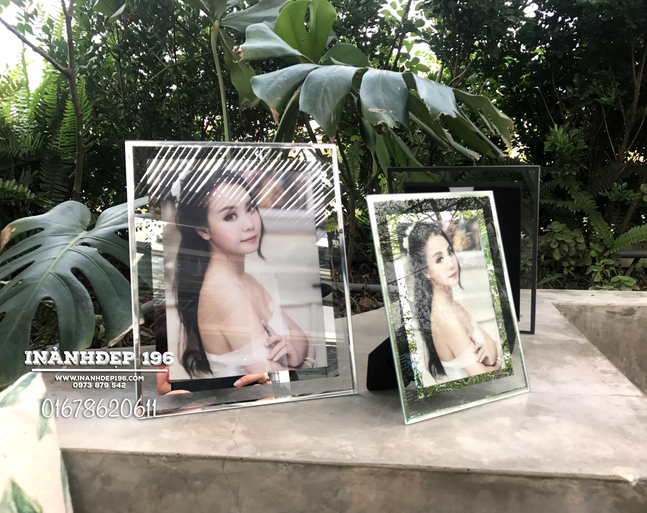 Khung ảnh để bàn kính tràn nhiều cỡ