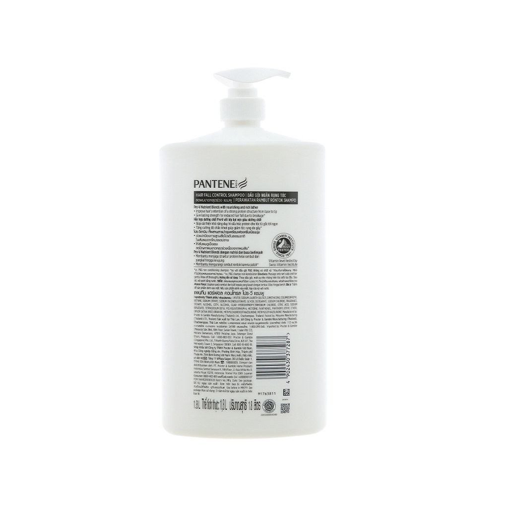 Dầu gội Pantene Hair Fall Control ngăn rụng tóc 1.8 lít