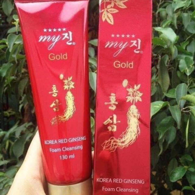 SỮA RỬA MẶT NHÂN SÂM ĐỎ MY GOLD 130ml