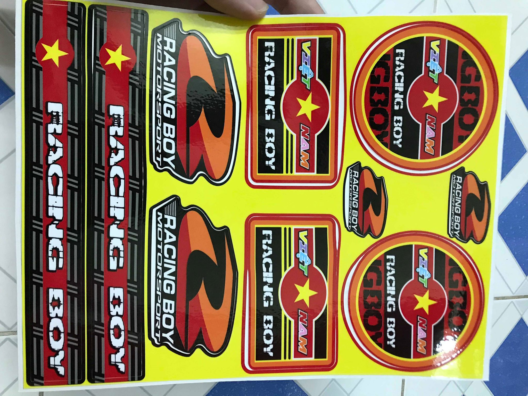 [HCM]SÉT TEM LOGO VIỆT NAM RACING
