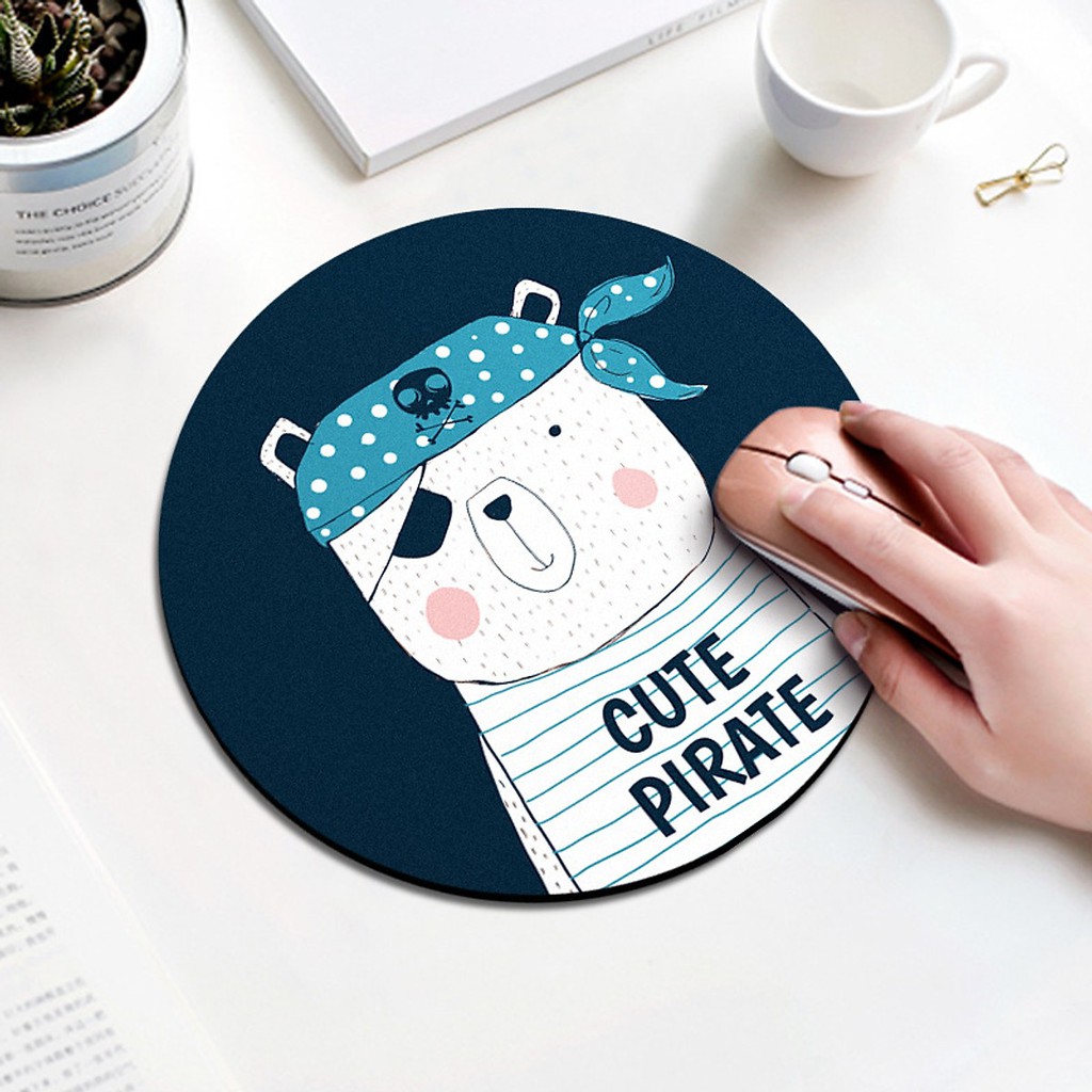 Miếng lót chuột dễ thương hình tròn 20 x 20cm