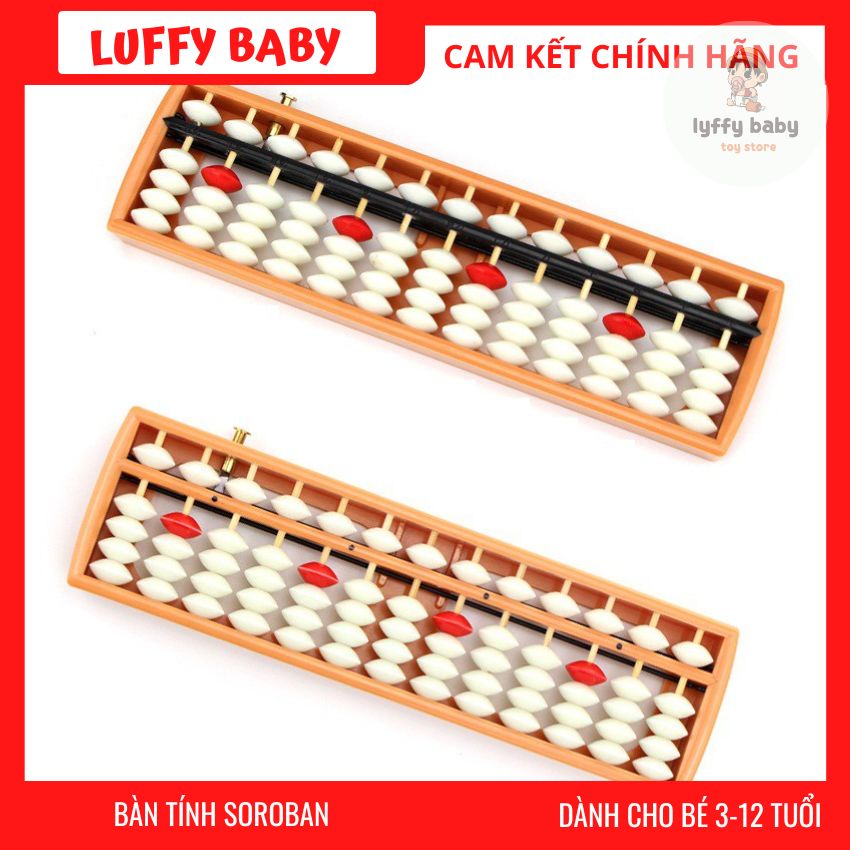 [HCM] Bàn tính soroban 13 cột cao cấp có nút bấm xóa