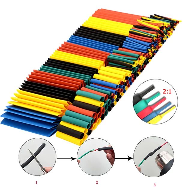 [HCM]100 ống gen co nhiệt phi 4 cắt sẵn 4cm màu đỏ.