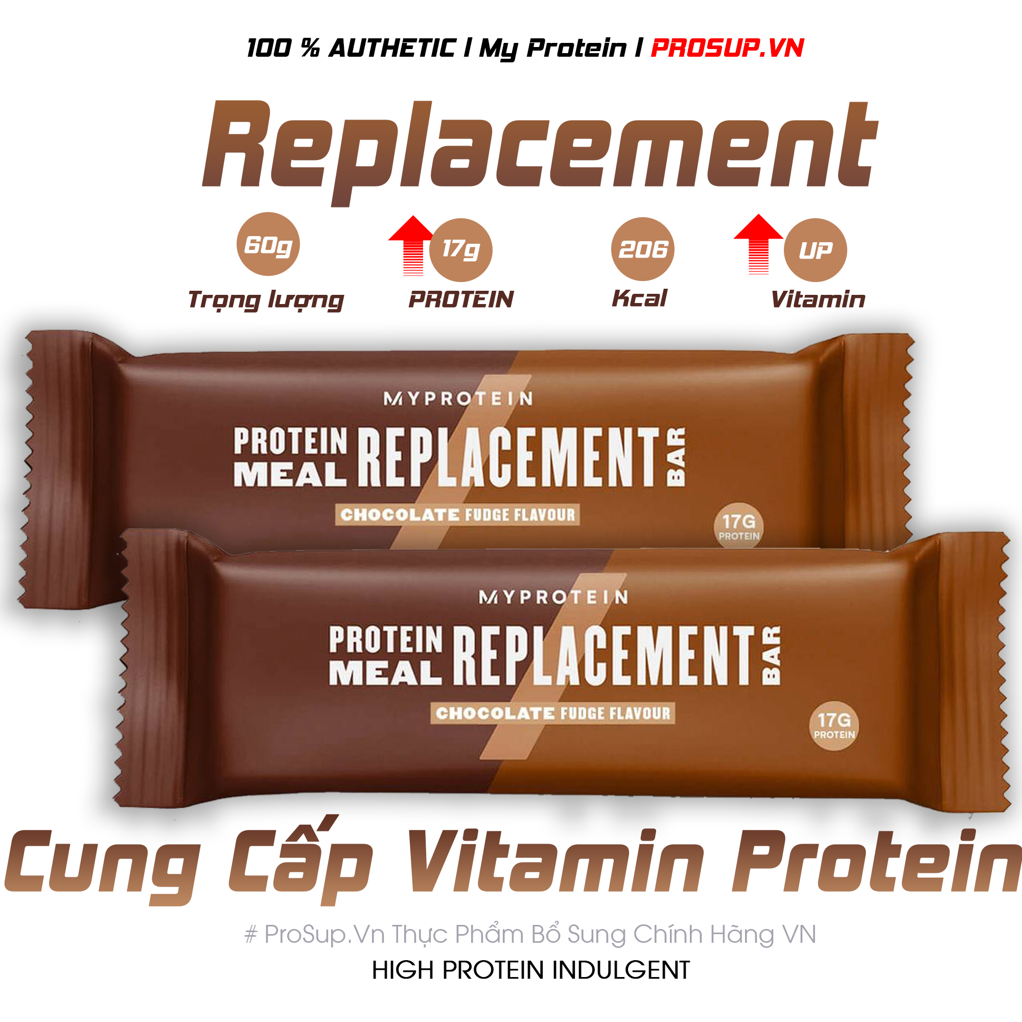 Protein Bar - Thay thế bữa ăn - My Protein - Replacement Bar (60g/bánh)