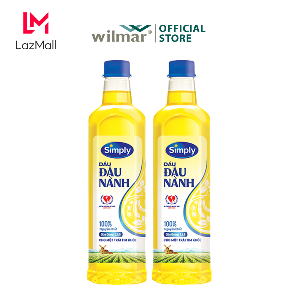 [Combo 2 chai] Dầu Đậu Nành Simply 1L