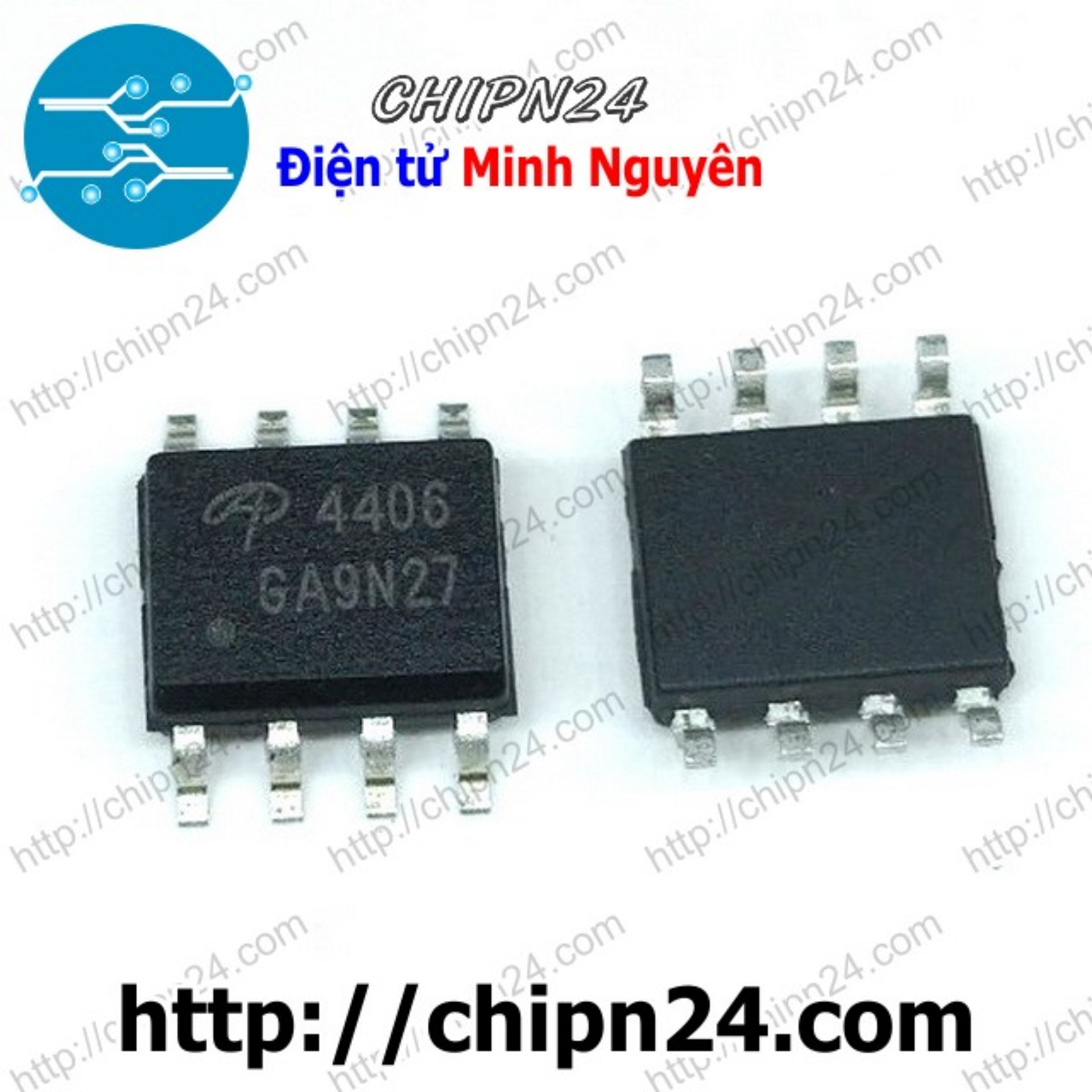 Mosfet dán ao4406 sop-8 12a 30v kênh n