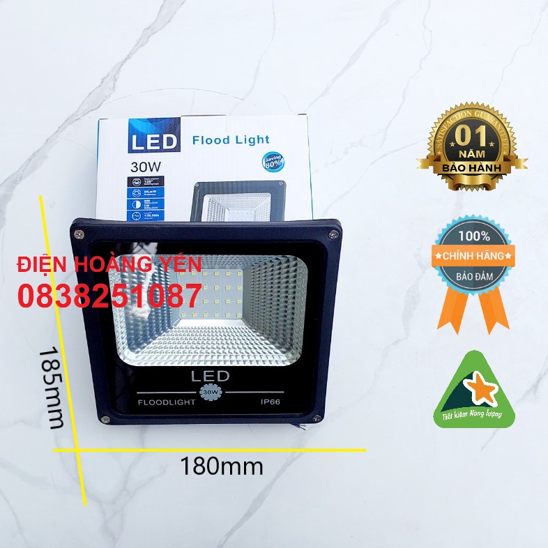 Đèn Pha Led IP66 Siêu mỏng siêu sáng 30W