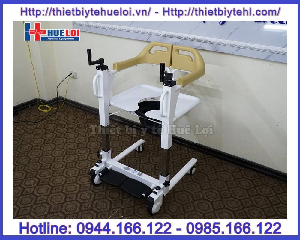 Xe lăn ghép 2 mảnh dich chuyển bệnh nhân