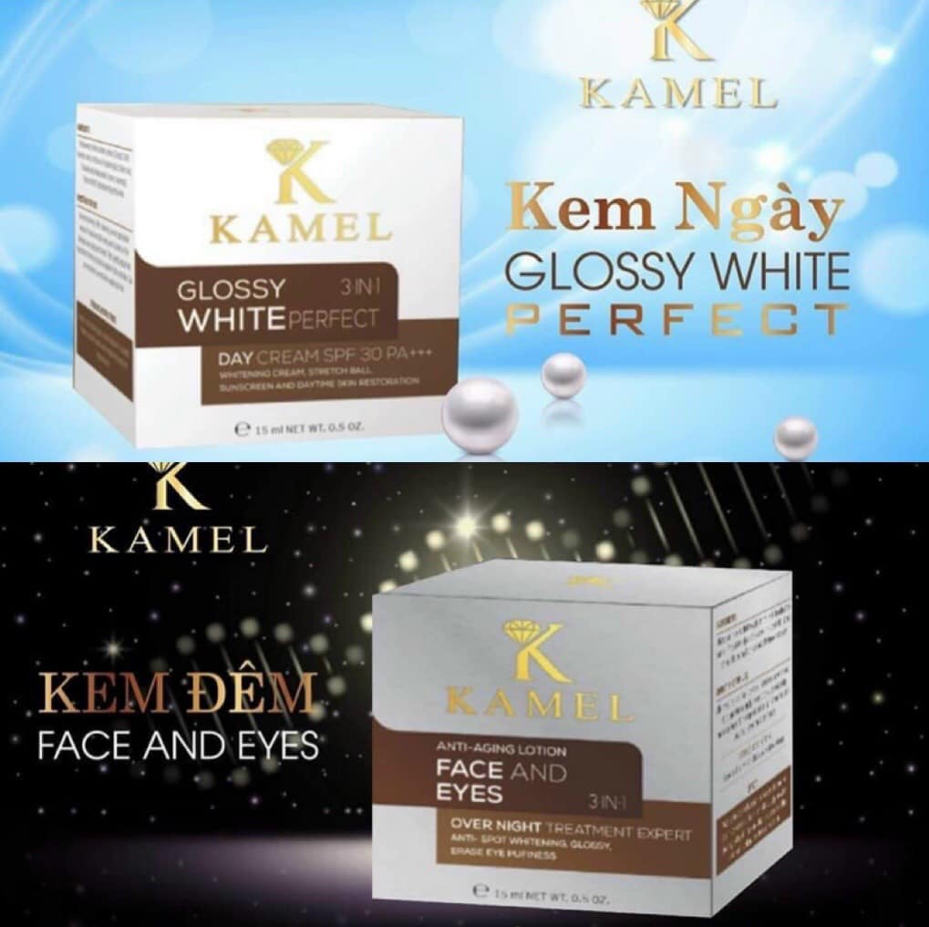 Kem dưỡng trắng da tái sinh đa tầng Kamel cấp ẩm trắng sáng da và chống lão hóa