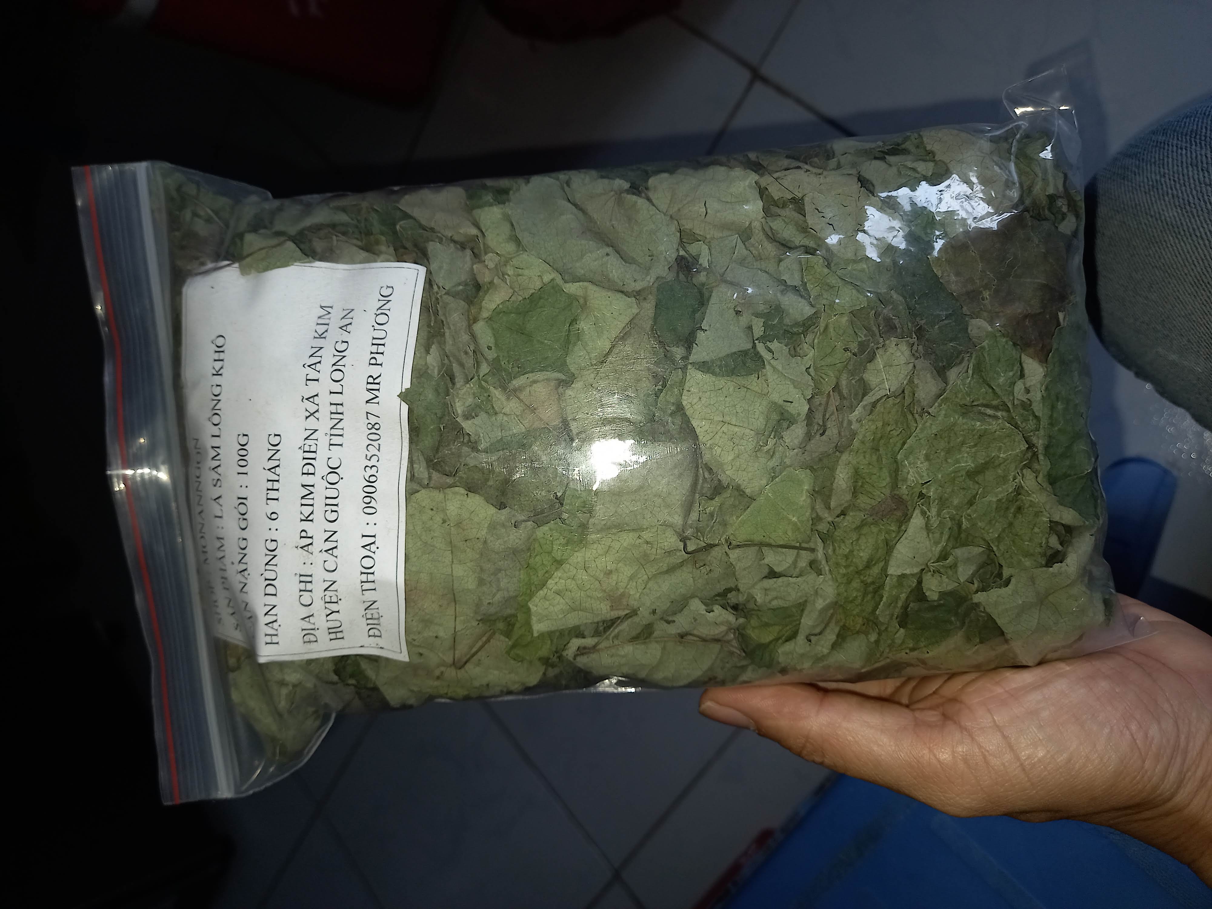 Lá sương sâm lông khô, 100g