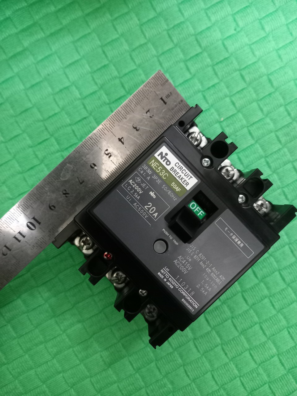 APTOMAT 3 PHA NHẬT BẢN 20A MCB
