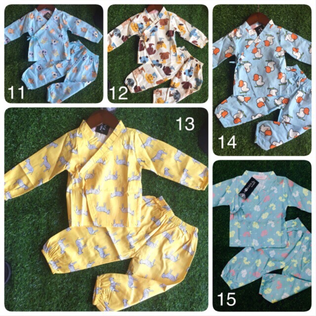 Bộ yukata tay dài chất đẹp cho bé trai và bé gái