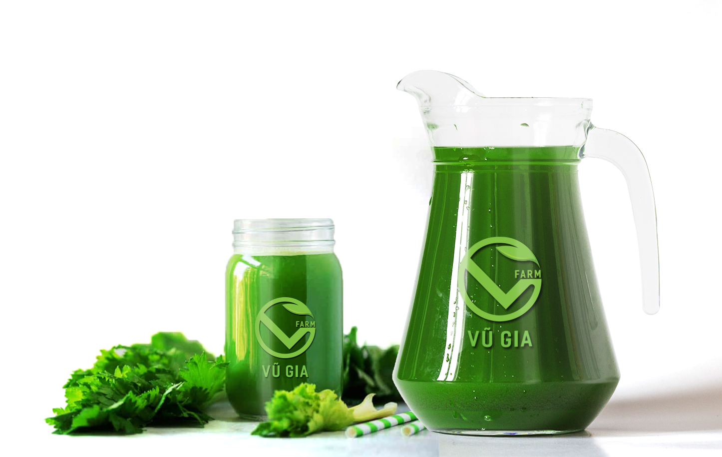 VG FARM Nước ép bột bạc hà sấy lạnh 300ml