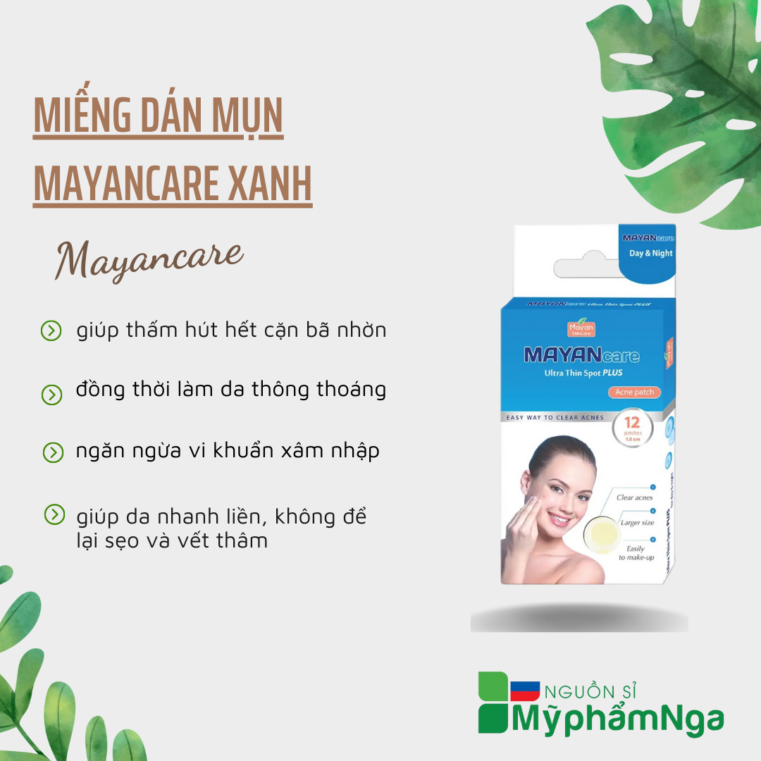 Miếng dán mụn Mayancare xanh