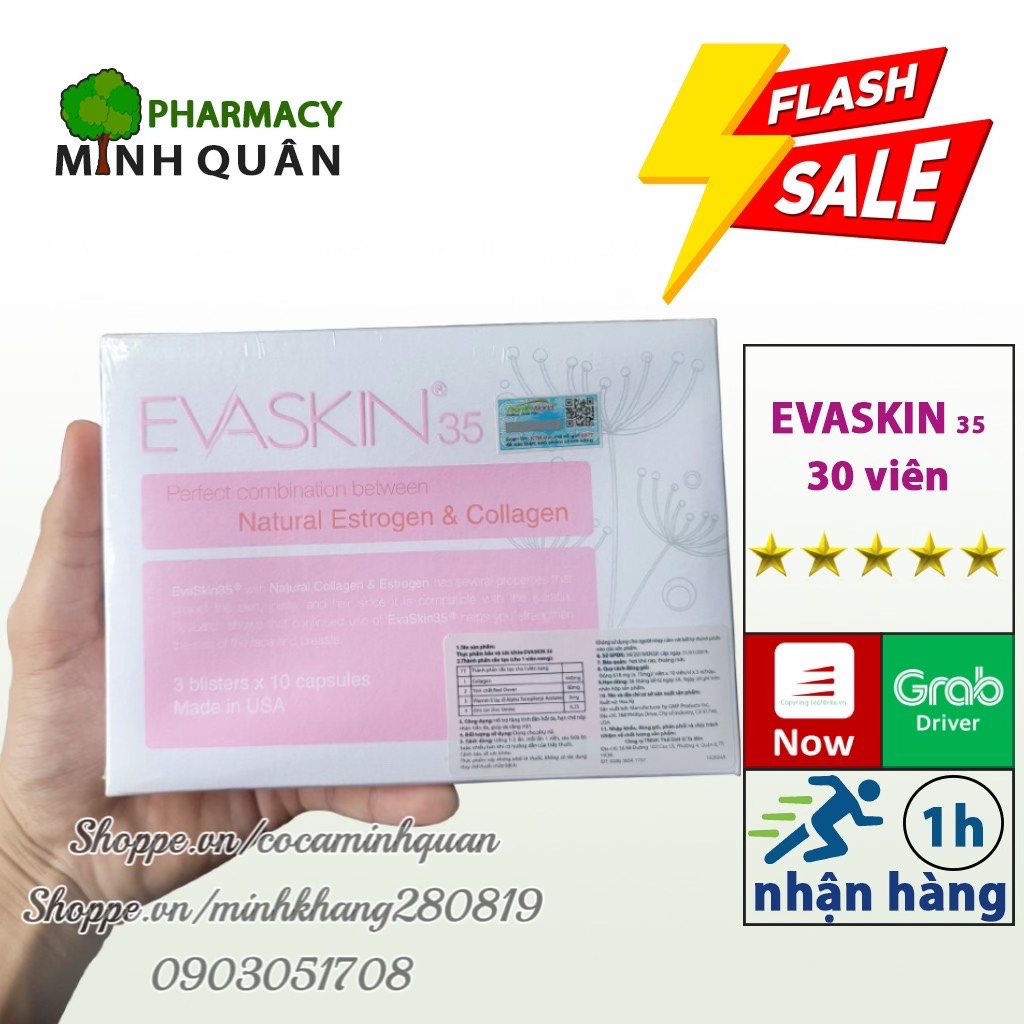 Viên Uống Đẹp Da Evaskin 35- MINH QUÂN