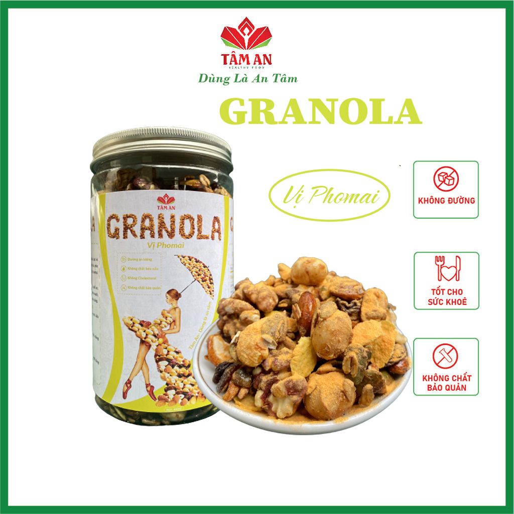Granola siêu hạt không đường healthy lành mạnh