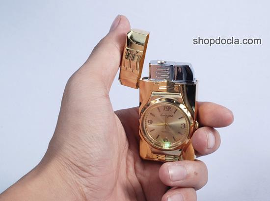 Hột Quẹt Zippo Kiêm Đồng Hồ