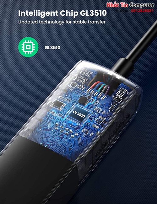 Hub chuyển đổi USB Type-C ra 4 cổng USB 3.0 Ugreen 10916 cao cấp