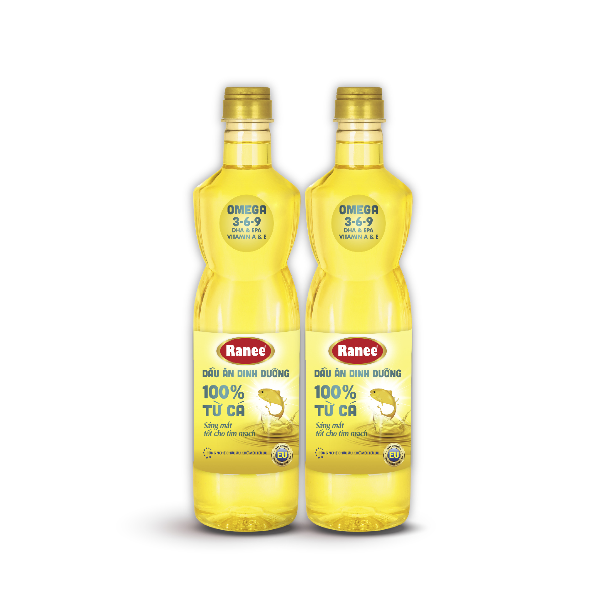 {Đơn 199k tặng hộp bơ -399k tặng vá gỗ} Combo 2 chai dầu ăn dinh dưỡng Ranee 950ml (950ml/chai x 2 chai)