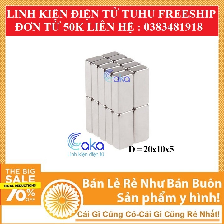 Nam Châm Đất Hiếm Vuông