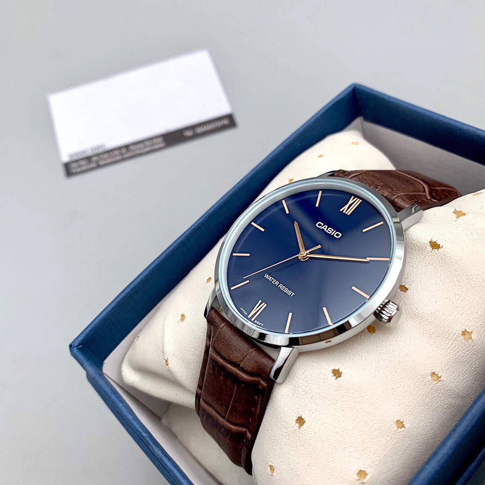 Đồng hồ nữ dây da Casio Anh Khuê LTP-VT01L-2BUDF