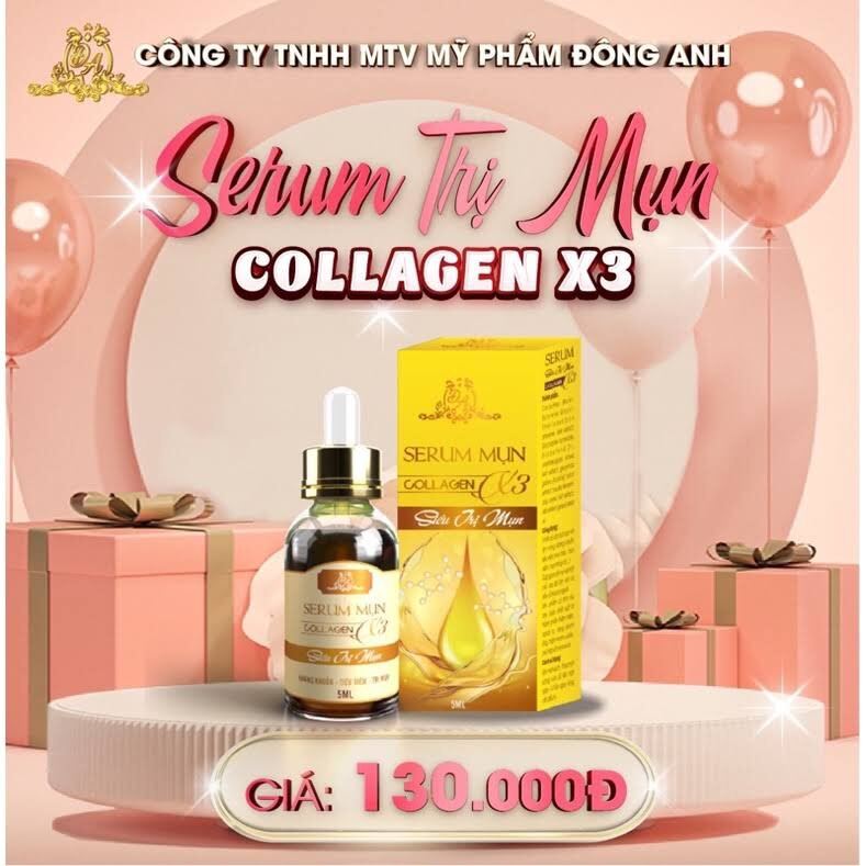 [Chính hãng] Serum mụn Collagen X3 Luxury mỹ phẩm Đông Anh