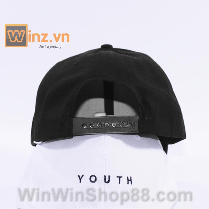 [FREESHIP MAX 15K][HCM]Nón kết chữ YOUTH NK439 (Màu đen)