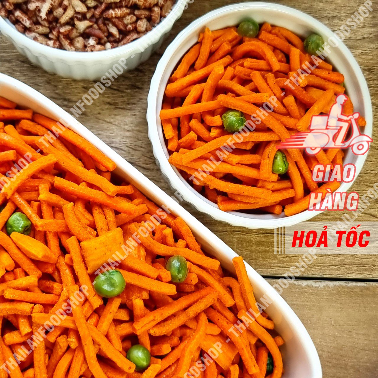 Bim Bim Que Đậu Hà Lan Lon 350gr