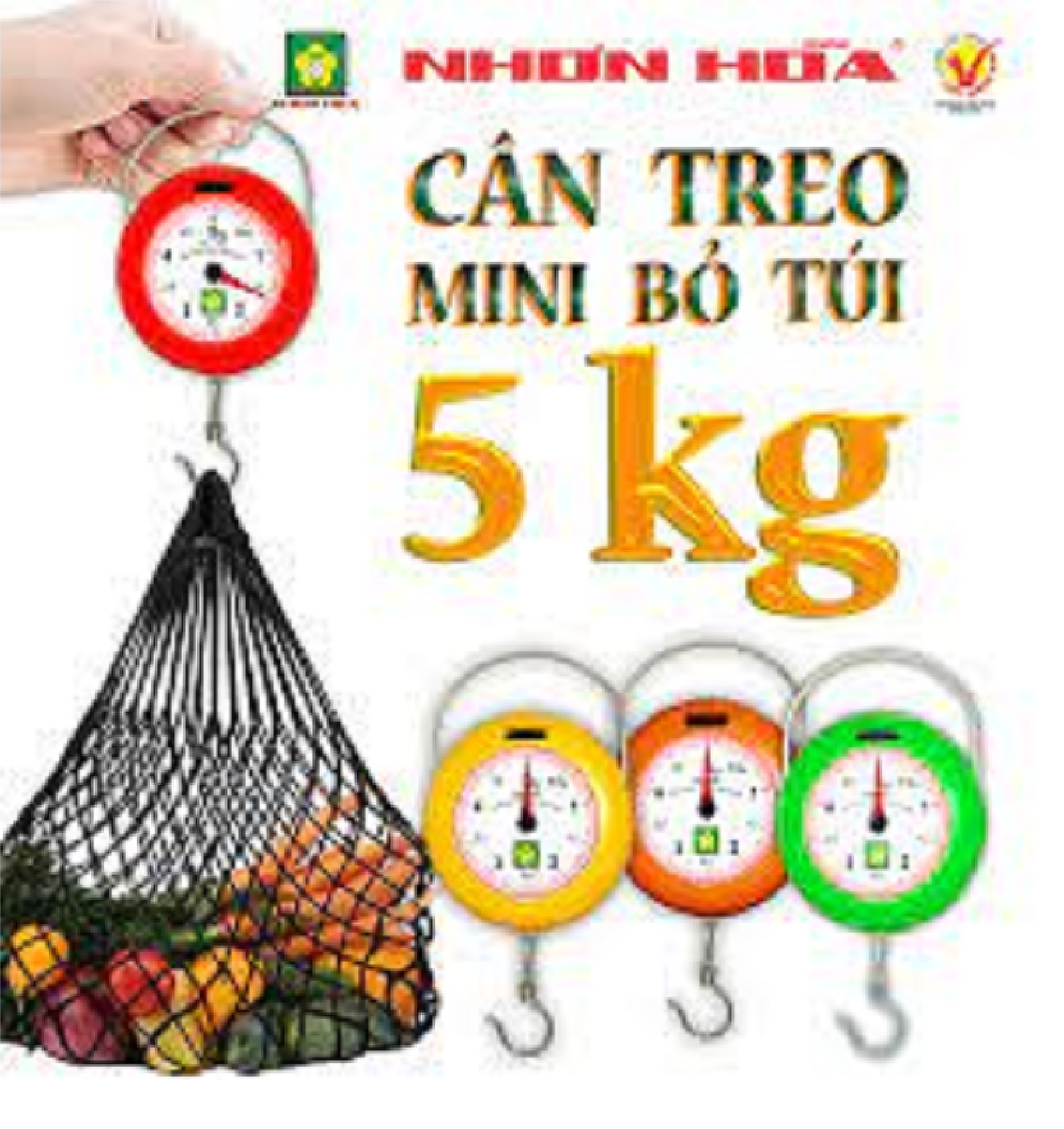 COMBO 5 cái Cân treo mini Nhơn Hòa 5Kg
