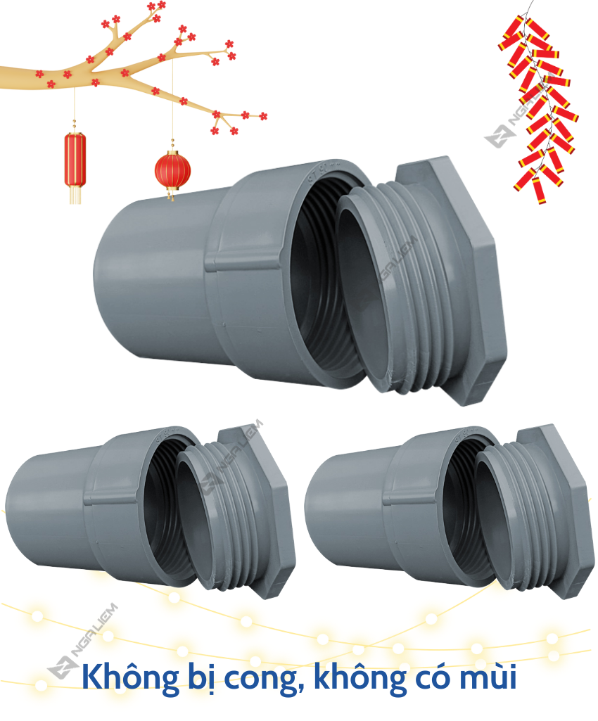 Nối Thông Tắc Siêu Thành (60, 90, 114, 140, 168mm)