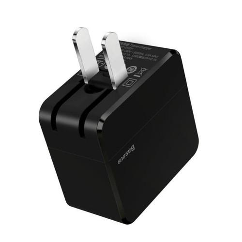 Củ sạc nhanh 2 cổng USB Mini Square 3.4A hãng Baseus