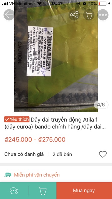 Dây Curoa Attila Elizabeth Fi
