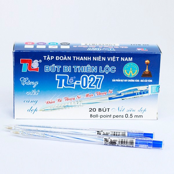 Combo 10 cây bút bi thiên lộc tl-027 đầu bi 0.7mm