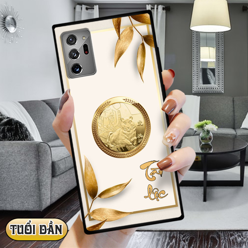 Ốp lưng kính 12 con giáp cho Samsung Galaxy Note 20 Ultra
