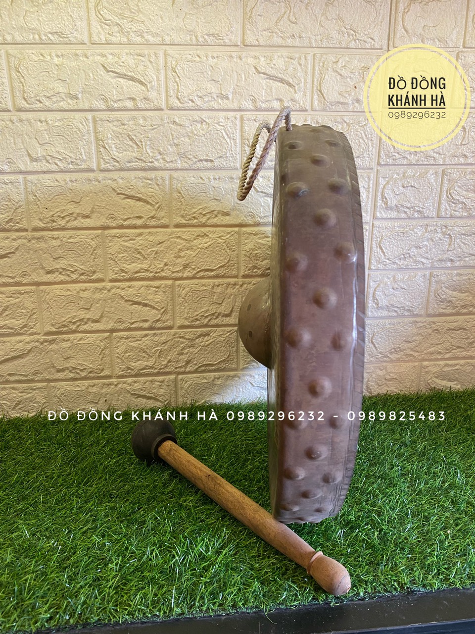 Chiêng Đồng vàng nhỏ đường kính 33cm